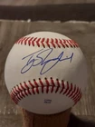 T.J. RUMFIELD AUTOGRAPHED BASEBALL ON MINOR LEAGUE BALL. ROCKIES.