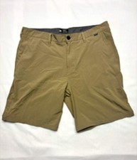 Hurley Shorts Mens Size 36 Beige Golf Slash Pockets Logo