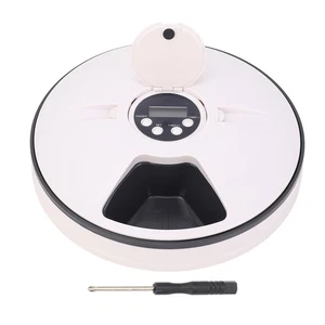 Smart Pet Feeder Automatic Timer Dry Wet Food Dispenser For Cat Dog Gray HG