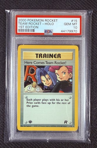 Here Comes Team Rocket! (1st Edition) graded PSA 10 for sale on eBay