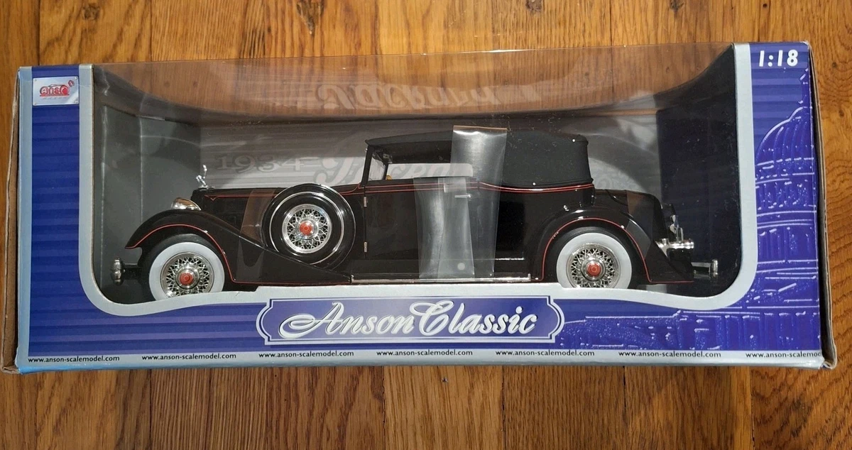 Packard 1934 Vert Foncé Anson 1/18 – Miniature Voiture Collection Diecast