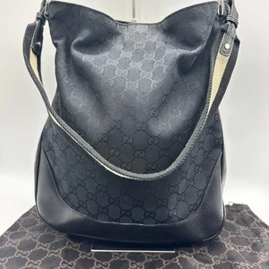 Rare sac à main A4 ◎ Gucci 2 voies GG toile bambou discontinué