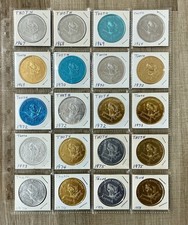 Krewe of Thoth Vintage Mardi Gras Doubloons Coins Tokens Aluminum 1967-1978