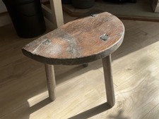 Old French Milking Stool, 3 Legged Milking Stool