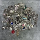 New ListingMixed Lot Of Silver tone Costume Jewelry Vintage Mixed