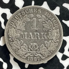 1887-A Germany 1 Mark Lot#C2472 Silver!