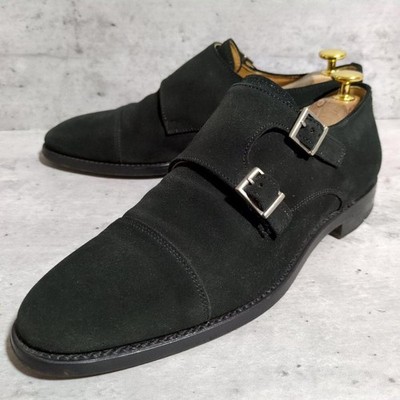 Berwick Double Monk elegante Schuhe schwarz Wildleder GYW Herren 6 US 25 cm...