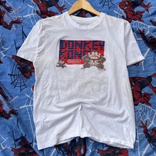 Rare VINTAGE 1981 White DONKEY KONG Mario NINTENDO Videogame T-SHIRT SZ XL