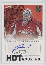 2013-14 Score Hot Rookies Signatures Philipp Grubauer #619 Auto 05xx