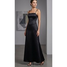 New WTOO Watters & Watters Black Wedding Dress Bridesmaid Gown Women's Size 4