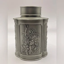 Royal Selangor Pewter Tea *damaged Caddy Canister Tin