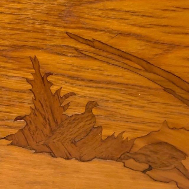 VTG Wall Art Pheasant Wildlife Old World Decor Loge Cabin Wood USA Study Gift