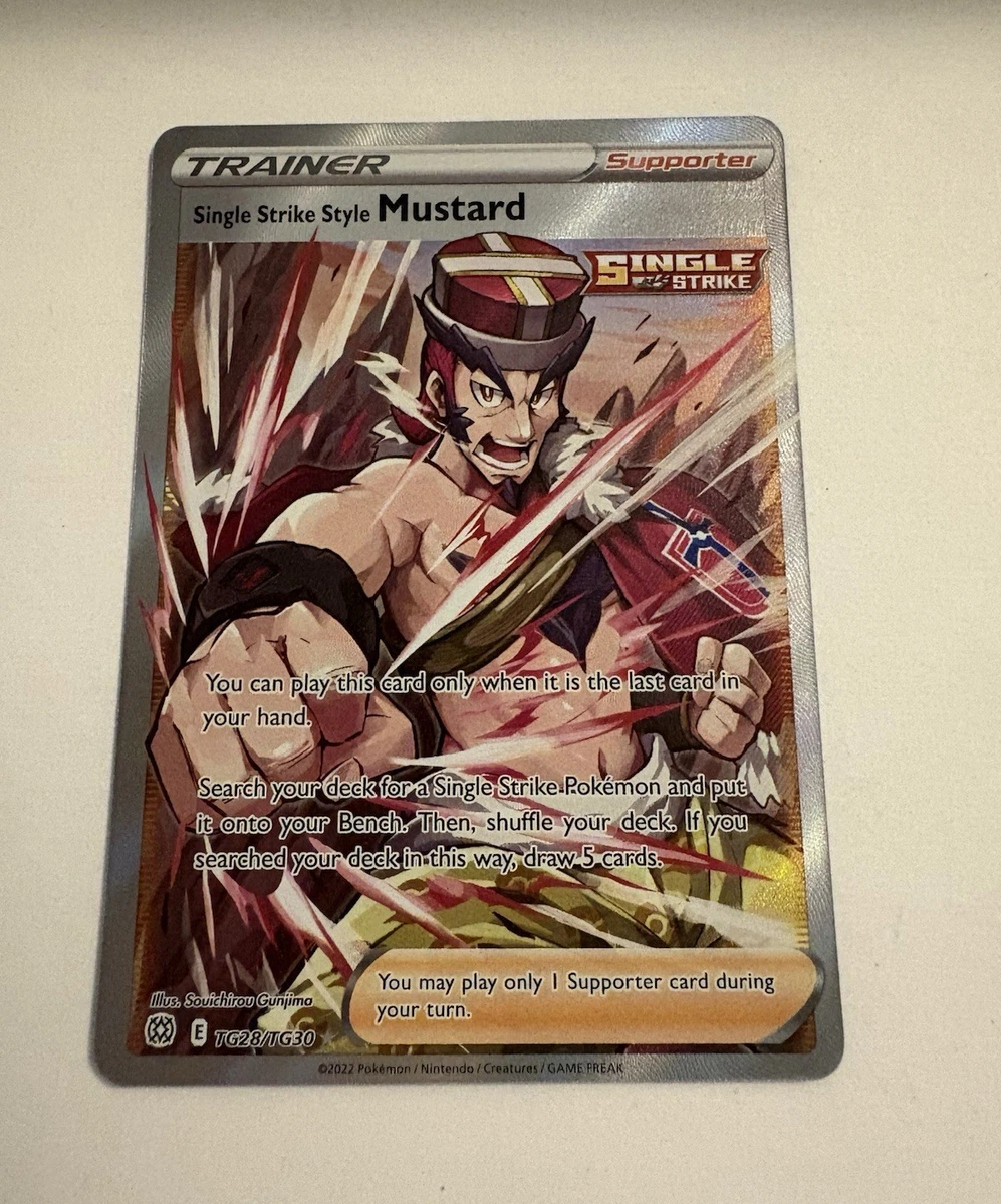 mustard pokemon card price Single Strike Style Pokémon TCG Cards for sale Card Number / Rarity Rapid Strike Style Mustard #162