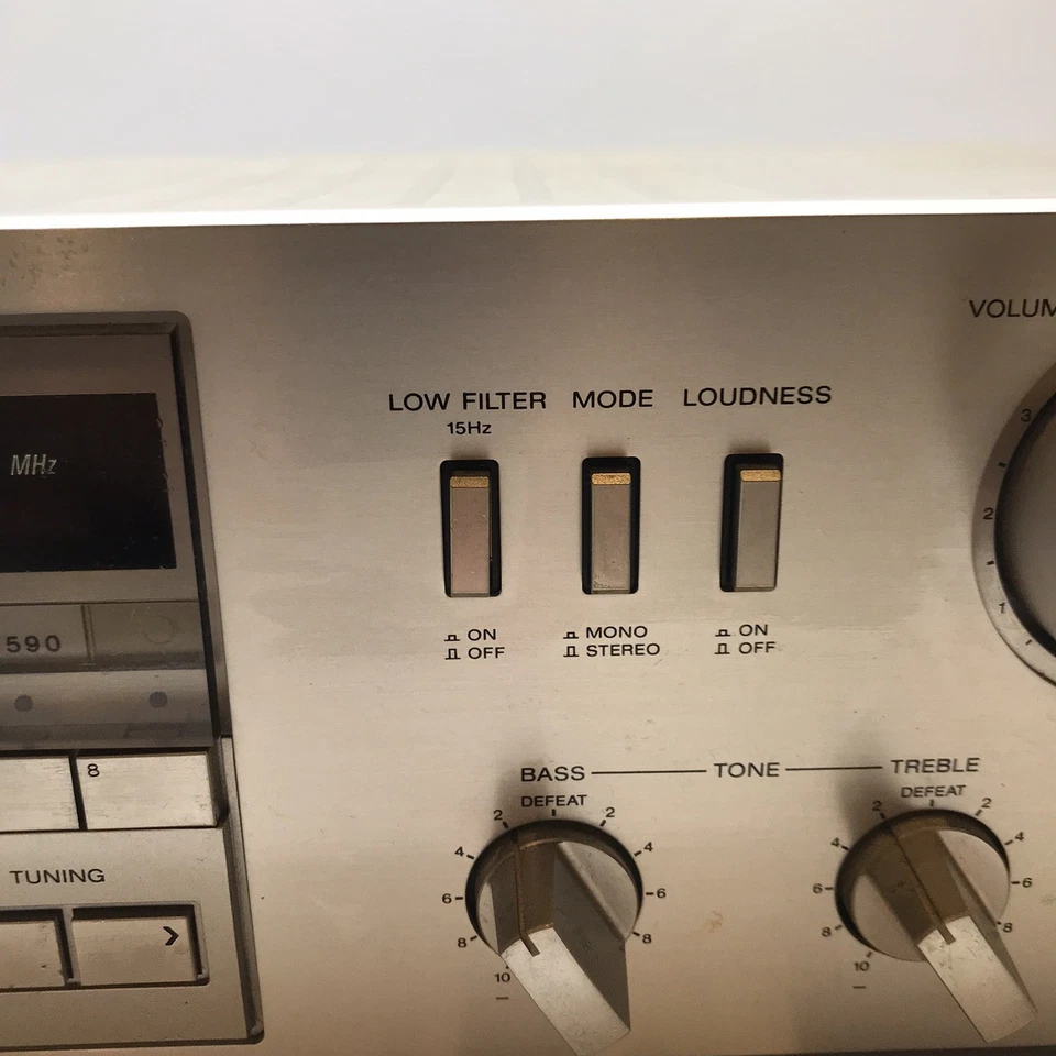 Sony STR-V45 2 Channel 115W AM FM Stereo Receiver Silver Made In Japan Tested - Image 4 of 4