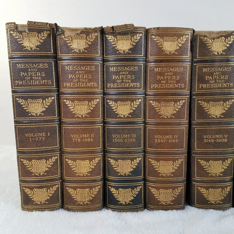 Antique Messages and Papers of the Presidents 11 Volume Book Set 1897-1911 Foto 2 de 4