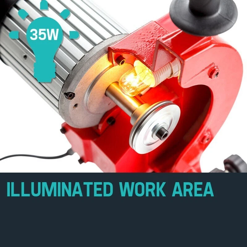 Afilador y amoladora de motosierra eléctrica comercial NNEMB 350W 3000RPM - Sonrisa adicional Foto 4 de 4