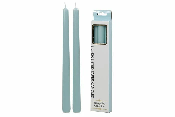 6x Coloured Unscented Dinner Candle Tapered 25cm Plain Colour Taper Candles Bulk