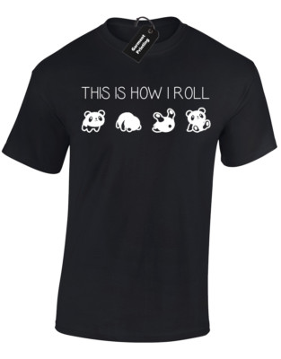 THIS IS HOW I PANDA ROLL HERREN T-SHIRT LUSTIG NIEDLICH TIERLIEBHABER DESIGN GESCHENKIDEE