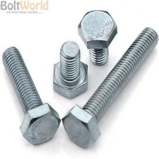 Image of M20 (20mm) SET SCREWS FULLY THREADED BOLT GRADE 8.8 HIGH TENSILE ZINC STEEL 933