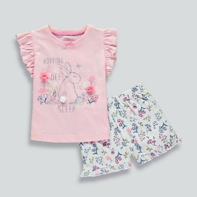 Floral Bunny Pyjama Set.  Age 2-5 Years.  BNWT.  Great Gift