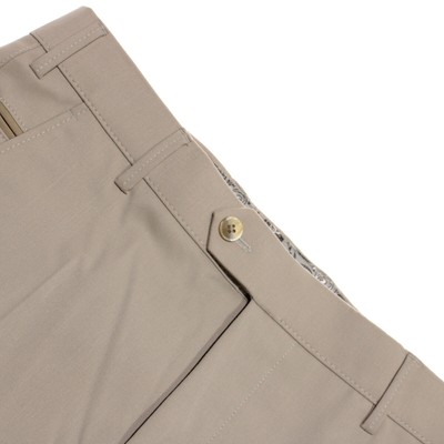 Meyer NWT Dress Pants Size 94 Tall (32 US) Bonn In Solid Beige Wool Blend