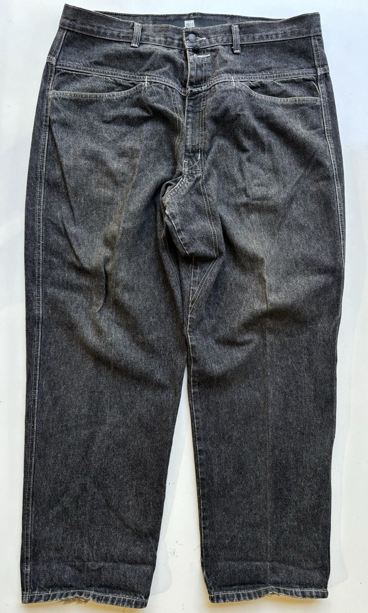 MFG Marithe Francois Girbaud Jeans Black Denim 38x30 Baggy MFG Marithe Francois Girbaud Jeans Black Denim 38x30 Baggy