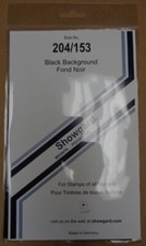 Showgard size 204/153 black hingeless stamp mount NEW unopened pack 1st quality