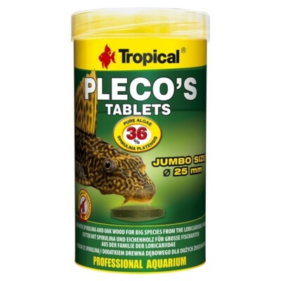 Tropical Pleco´s Tablets - 250 ml Futtertabletten mit Spirulina und Eichenholz