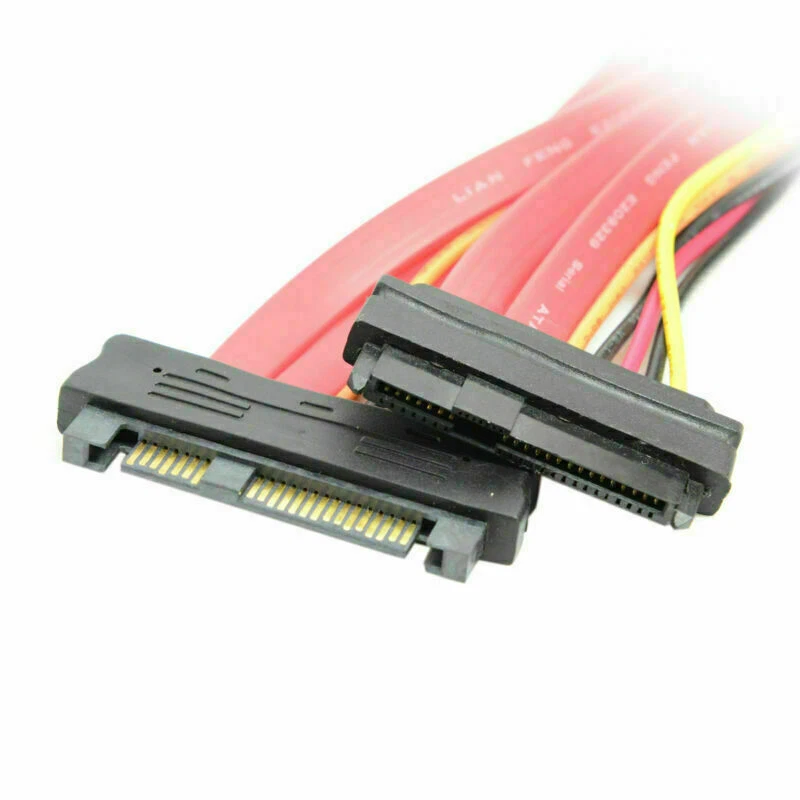 Jimier Hard Disk Raid SFF-8482 SAS Cable Male to Female Extension Cable 50cm - Image 2 of 4