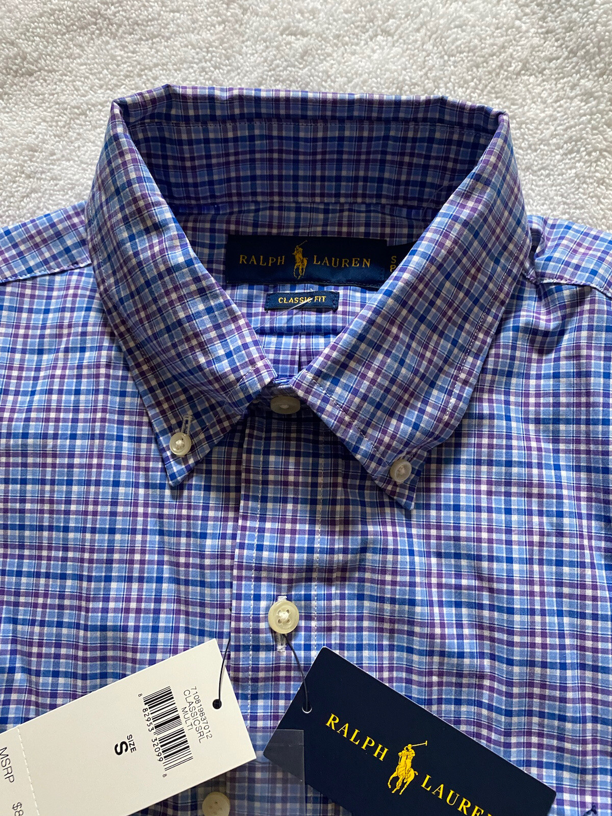 89.50 Ralph Lauren men’s Classic Fit Button Down Oxford Shirt USA S