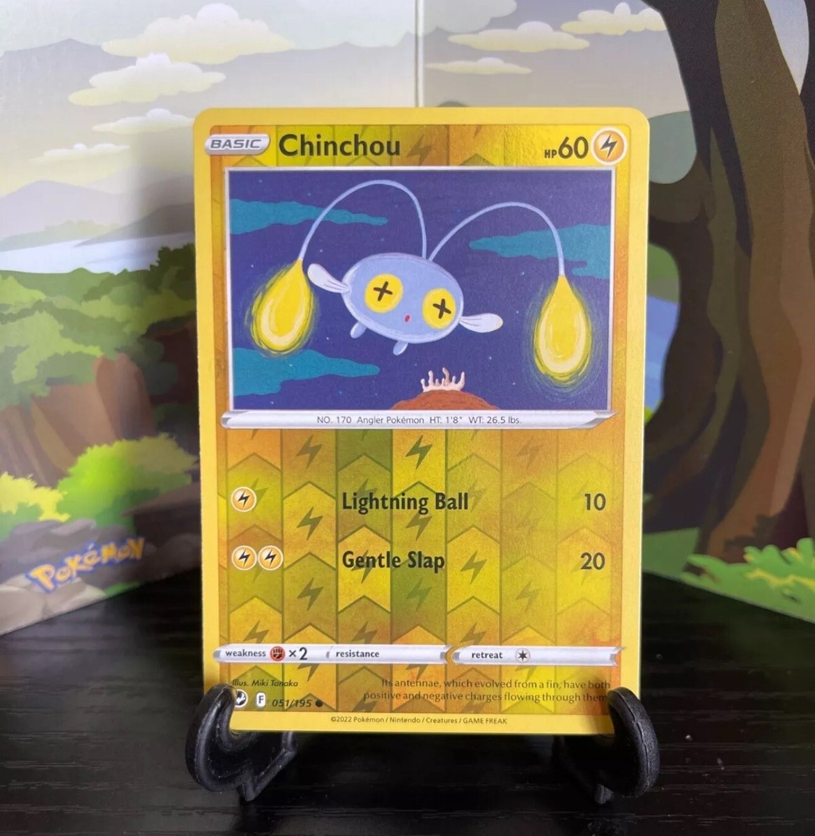 chinchou pokemon card Pokmon (2000) Neo Genesis - 1st Ed this attack does 10 damage plus 10 more damage Chinchou Pokemon Card 034/070 C