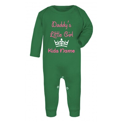Personalisierter Strampler Papas kleines Mädchen, lustiger Baby Schlafanzug, Strampler