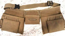 McGuire-Nicholas Heavyweight Canvas 11-Pocket Tool Belt with Adjustable Belt