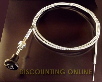 PREMIUM AFTERMARKET NEW UNIVERSAL PUSH PULL CHOKE / THROTTLE CABLE 63" LONG SMOOTH ACTION USA SHIPS