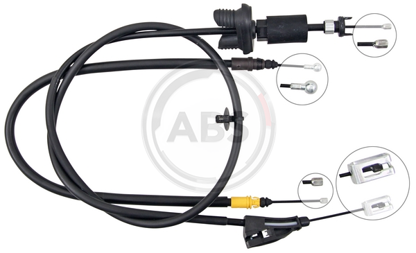 Front Handbrake Cable A.B.S. K18041 for Peugeot 3008 2009-2016