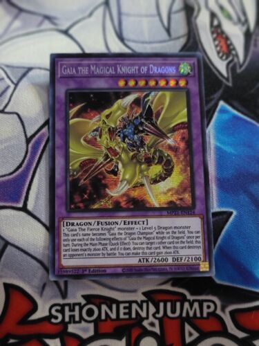 Yugioh Gaia The Magical Knight of Dragons Secret Rare 1st edition NM MP21 - Afbeelding 1 van 1