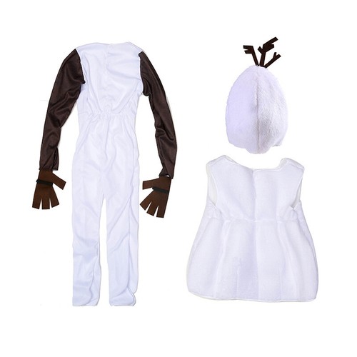 Frozen 2 Olaf Deluxe Kids Plush Costume Child White Snowman Child Boys Cosplay - Picture 9 of 10