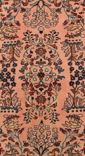 Indo Sarough Tapis oriental 80x60 cm – Tissé à la main, pièce unique (ID 307117) | Nain Trading