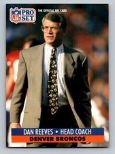 1991 Pro Set #144 Dan Reeves HC  Denver Broncos