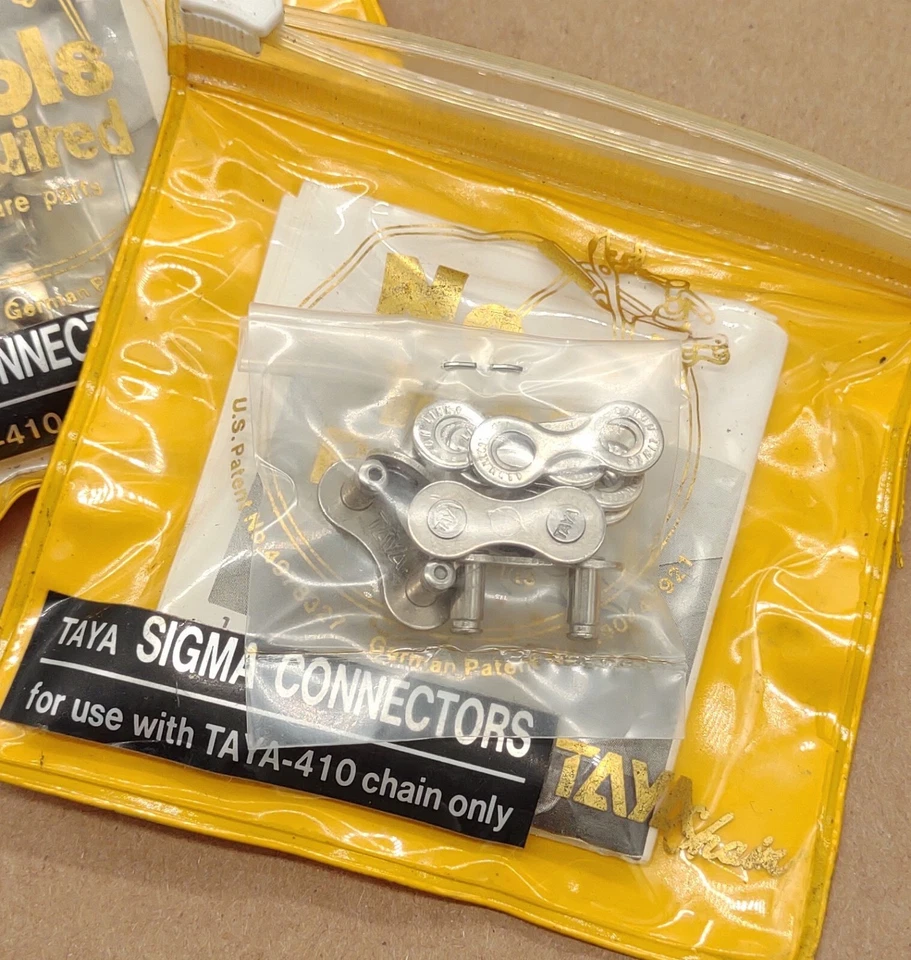 New Old Stock BIke Chain Master Links 410 Connector 1x Pair NOS - Image 2 of 2