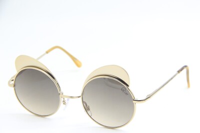 QUAY AUSTRALIA P.R.C YIBROW CAT. 3 GOLD GRADIENT AUTHENTIC SUNGLASSES 48-20