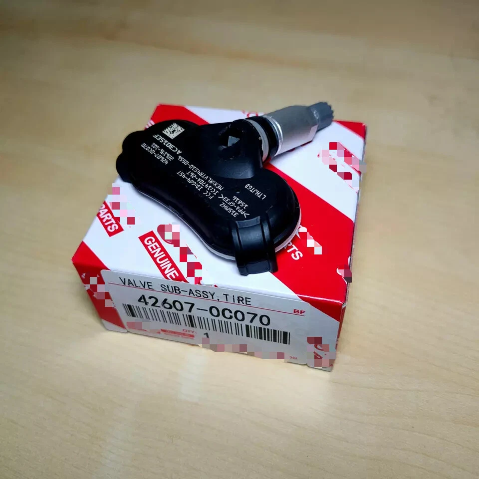 4X Genuine 42607-0C070/08010 TPMS Tire Pressure Sensors For Toyota Sienna Tundra Foto 2 de 4