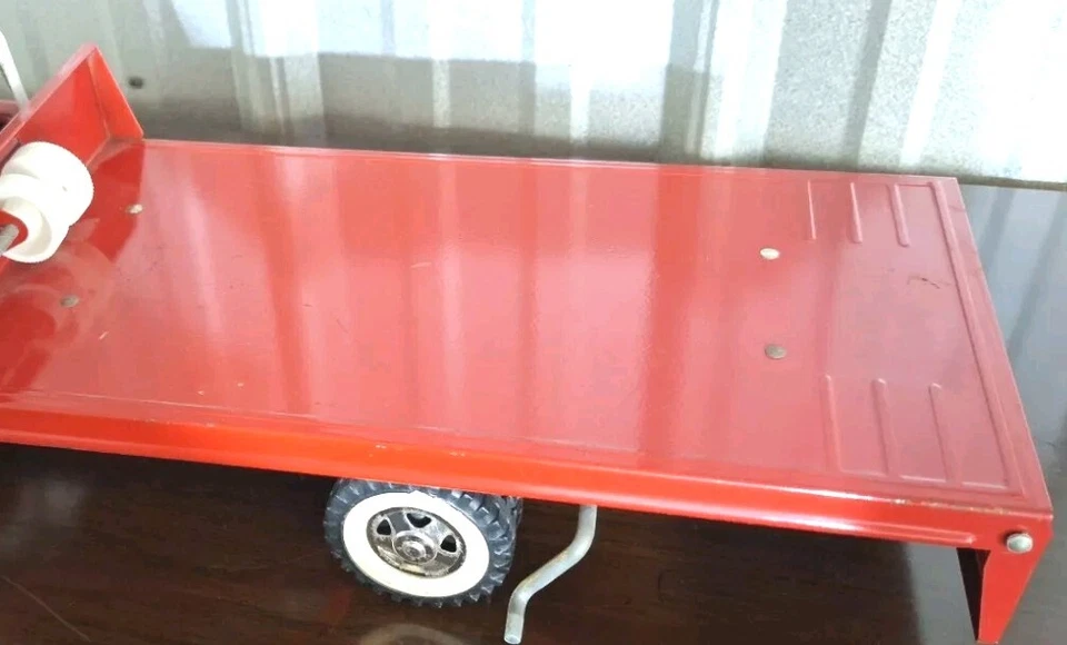 Винтаж 1960-е Tonka Toys Пандус Подъемник Платформа Эвакуатор - Изображение 3 из 4