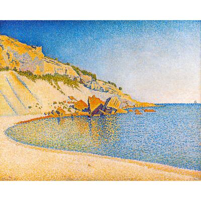 Paul Signac, Cassis, Cap Lombard, Opus 196, Semi-Metallic Gloss, 32'' x 40''