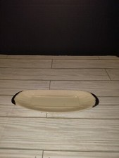 Lenox Ivory Open Butter Dish Special Made in USA 9x3in With Gold Trim