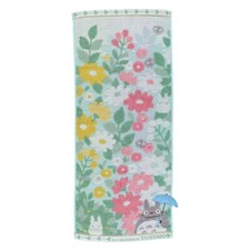 My Neighbor Totoro Face Towel Flower Scenery W34 H80cm Studio Ghibli New Japan