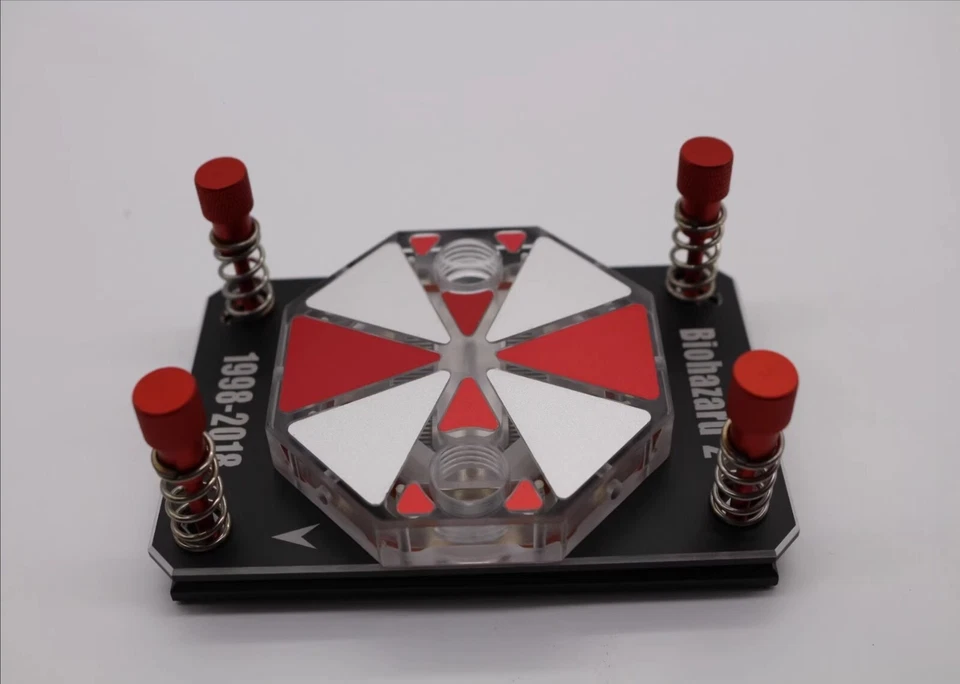Resident Evil Umbrella BIOHAZARD MOD AMD AM4 RYZEN CPU Water cooling block RGB - Image 2 of 4