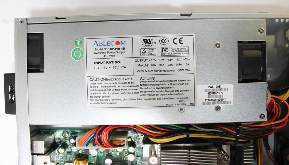 Supermicro 1U Server Intel E5300 2GB RAM 2x 160GB HDD with 410W DC Power Supply - Image 3 of 4