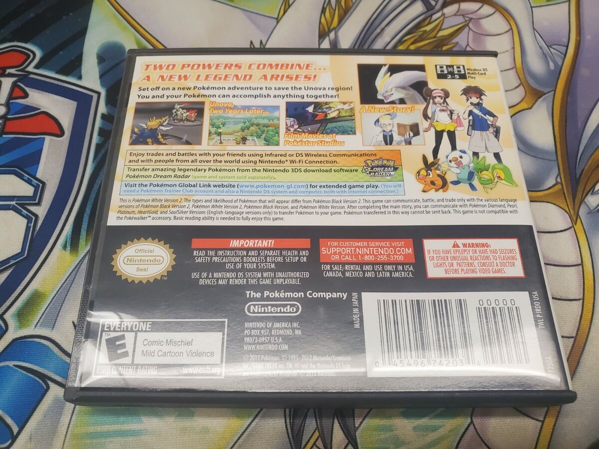 Pokémon White 2 Box and Manual : r/gameverifying