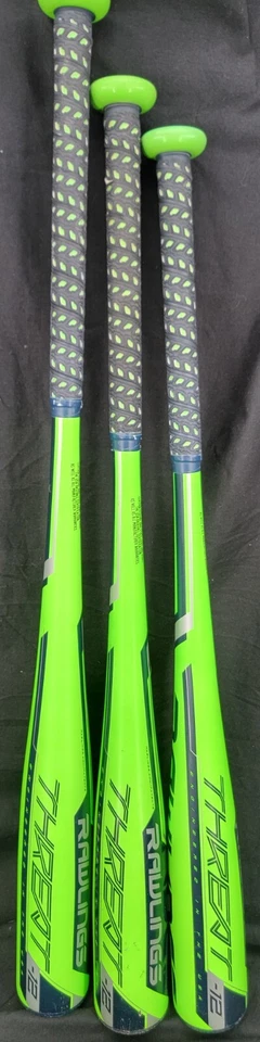 Rawlings Green Composite 28" 16 oz 29" 17 oz 31" 19 oz Baseball Bats Set of 3 - Image 2 of 4
